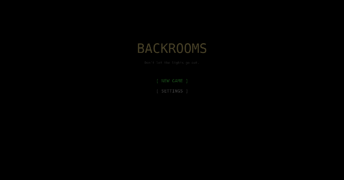 Backrooms – don't let the lights go out